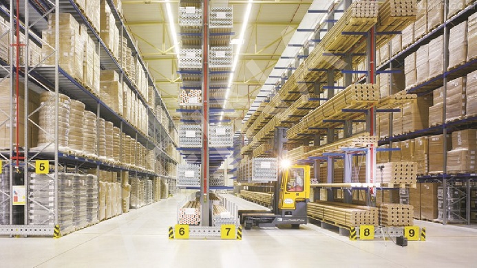 Warehouse logistics floor system